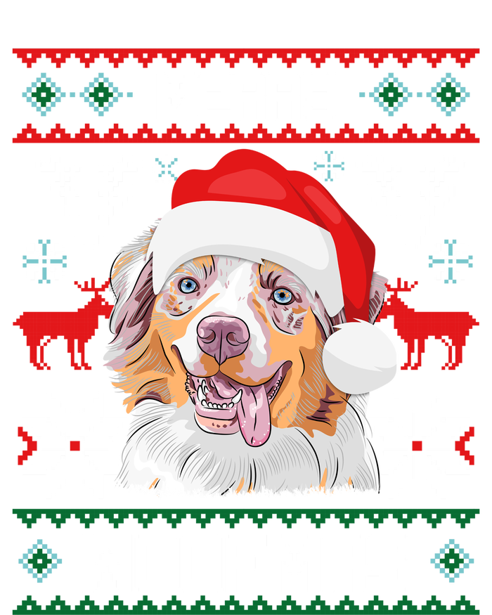 Australian Shepherd Merry Woofmas Christmas Gift Women's T-Shirt