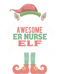 Awesome Er Nurse Elf Christmas Style Gift T-Shirt