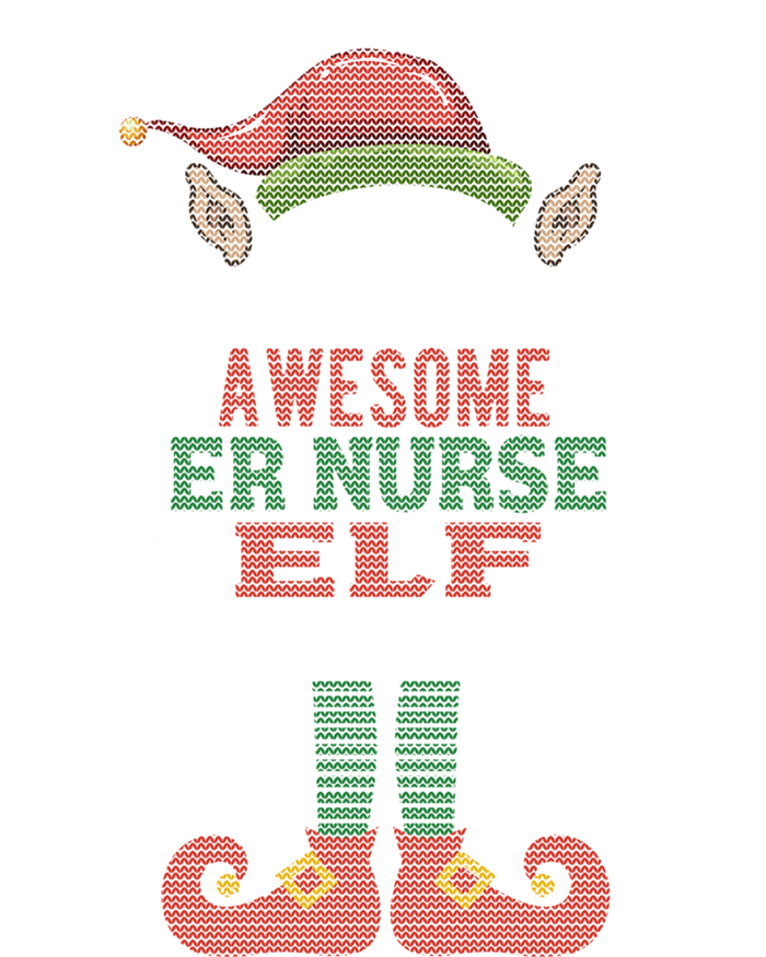 Awesome Er Nurse Elf Christmas Style Gift T-Shirt