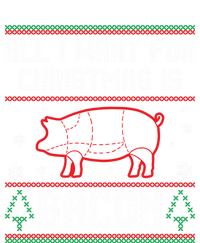 All I Want For Christmas Is Bacon Pig Ugly Christmas Sweater Gift Ladies Long Sleeve Shirt