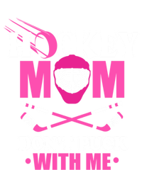 Cool Mothers Day Ice Hockey Mom DonT Puck With Me Funny Gift Tall Hoodie