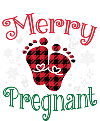 Christmas Pregnancy Announcet Merry And Pregnant Plaid Gift Striped Beanie with Solid Band