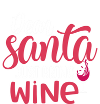 Dear Santa Just Bring Wine Christmas Holiday Ing Gift Kids Long Sleeve Shirt