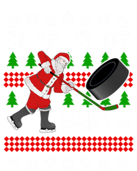 Funny Santa Hockey Christmas Slap Shot Hockey Santa Great Gift Valucap Bio-Washed Visor