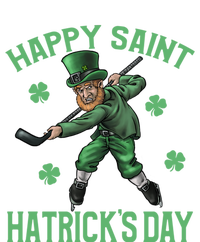 Happy Saint Hatricks Day St PatrickS Day Hockey Leprechaun Gift Women's T-Shirt