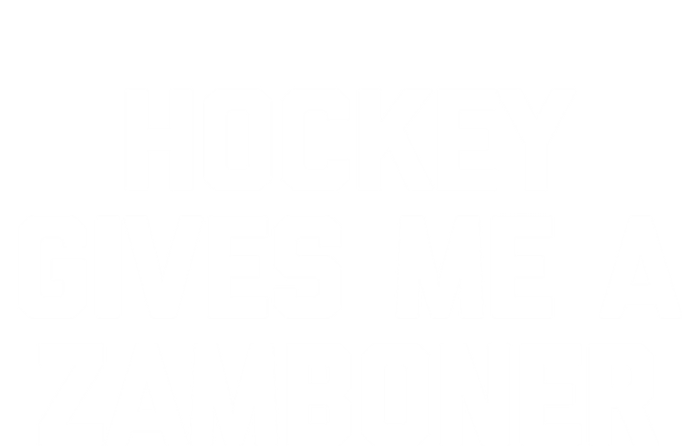 Hockey Gives Me A Zamboner Gift Funny Hockey Great Gift Canvas