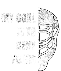 Hockey Goalie Gift My Goal Is To Deny Yours Gift Stripe Pom Pom Beanie