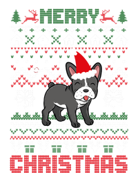 Funny Merry Ugly Christmas Sweater French Bulldog Santa Hat Gift T-Shirt