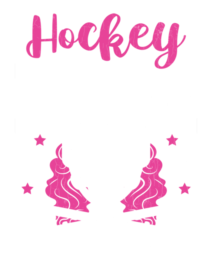 Hockey Hair DonT Care Funny Ice Hockey Player Coach Graphic Gift Women's Flannel Pajama Set