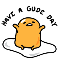 Have A Gude Day Gudetama Performance Long Sleeve Polo