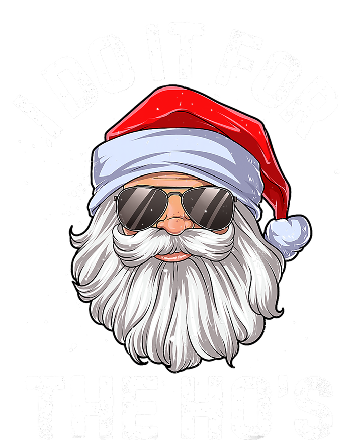 I Do It For The HoS Funny Inappropriate Christmas Santa Meaningful Gift Striped Beanie with Solid Band