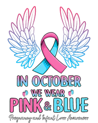 October We Wear Pink Blue Pregnancy Infant Loss Awareness Baby Bodysuit