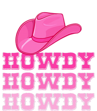 Pink Howdy Cowgirl Western Country Rodeo Ladies Long Sleeve Shirt