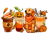 Pumpkin Spice Coffee Golden Retriever Dog Fall Thanksgiving Tall Hoodie