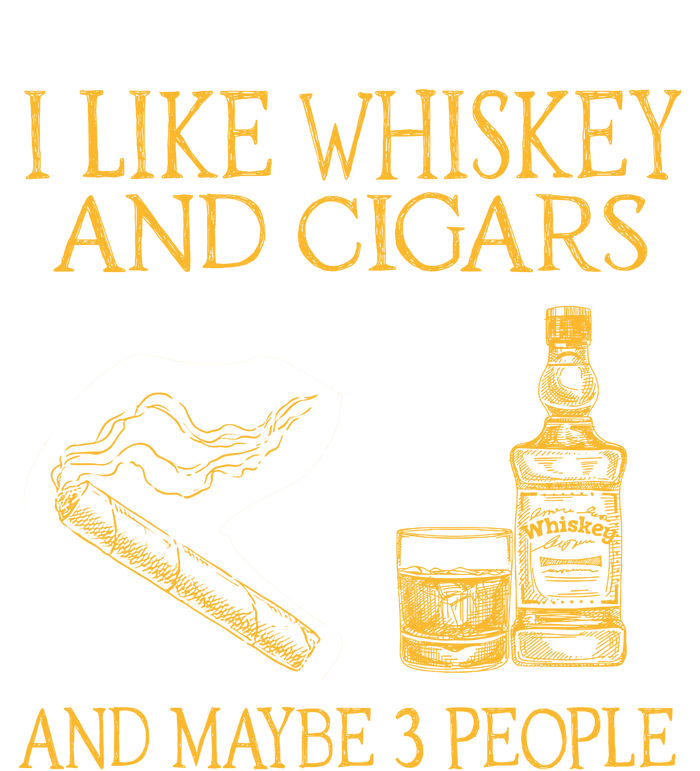 Retro I Like Whiskey And Cigars And Maybe 3 People T-Shirt