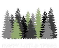 Funny Happy Little Trees Epic & Calm Forest Painting Art T-Shirt