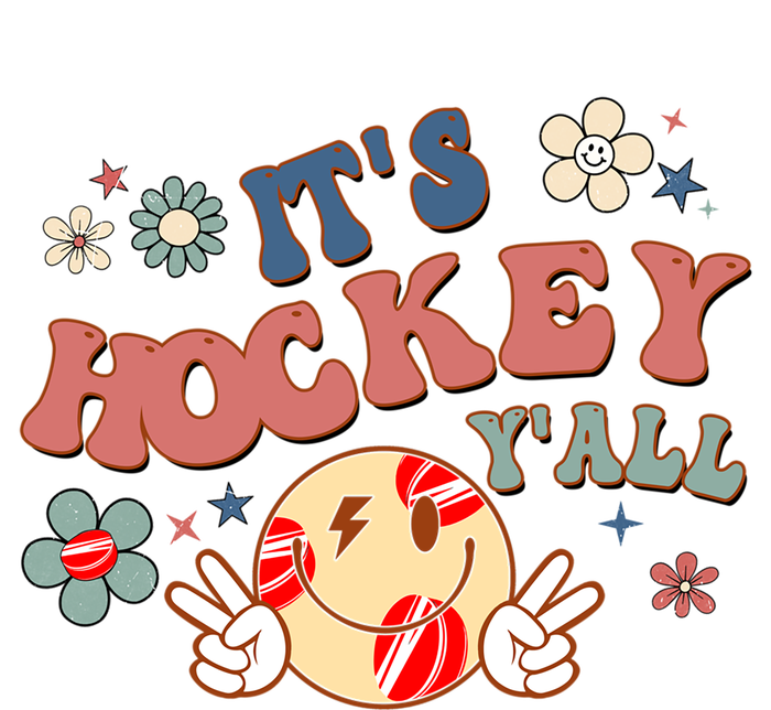 ItS Hockey YAll Game Day Happy Hippie Face Sport Lovers Gift T-Shirt