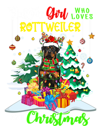 Just A Who Loves Rottweiler And Christmas Santa Dog Cute Gift T-Shirt