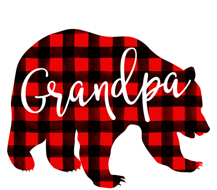 Grandpa Bear Red Plaid Matching Family Christmas Eve Buffalo Cute Gift Tall Sweatshirt