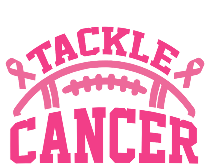 Tackle Breast Cancer Awareness Football Pink Ribbon T-Shirt