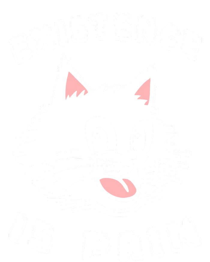 Existence Is Pain Nihilist 1920s Laughing Cat T-Shirt