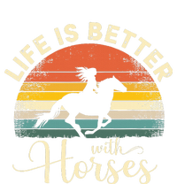 Horse Riding Vintage Life Is Better With Horses Women's T-Shirt