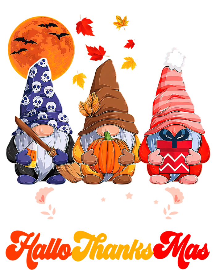 Happy Hallothanksmas Gnomes Halloween Thanksgiving Christmas Cute Gift Toddler T-Shirt