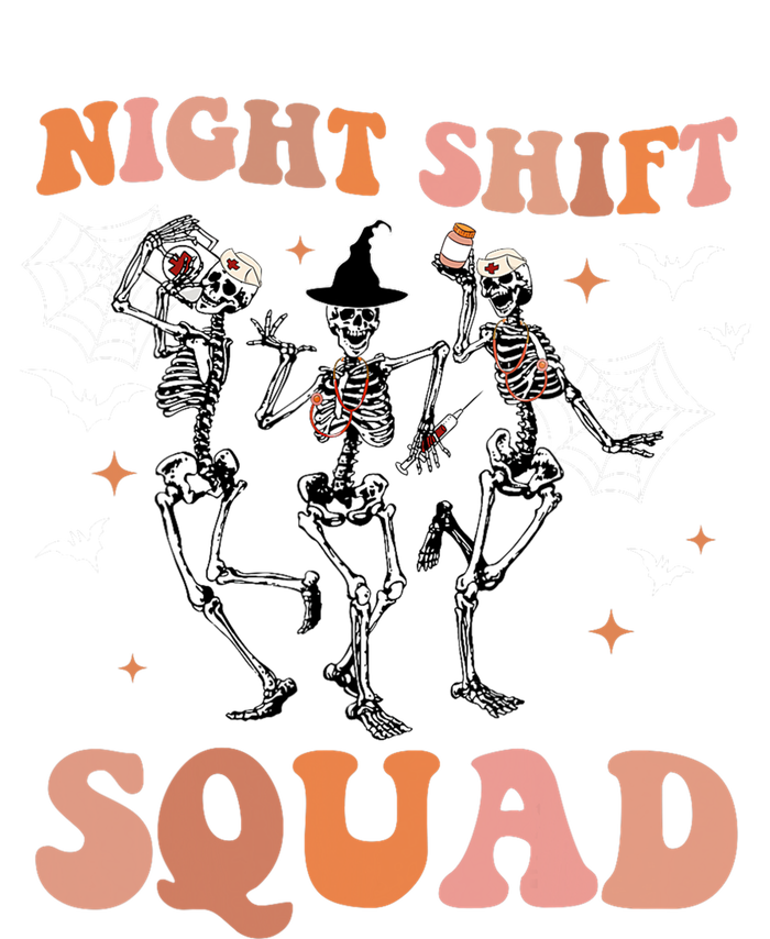 Skeleton Dancing Nurse Night Squad Shift Halloween Tall Hoodie