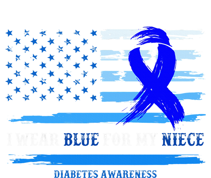 I Wear Blue For My Niece Diabetes Awareness Month Gifts T-Shirt