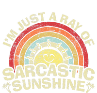 Im Just A Ray Of Sarcastic Sunshine Novelty Humor Sarcastic Womens Funnel Neck Pullover Hood