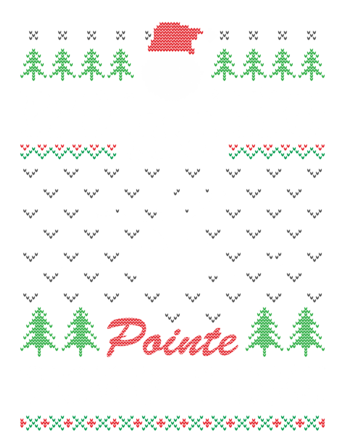 Ho Ho Ho Pointe Your Toes Ugly Christmas Ballet Dancing Gift T-Shirt