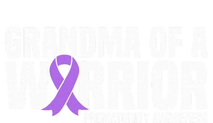 Grandma of a Warrior NICU Prematurity Awareness Womens Funnel Neck Pullover Hood