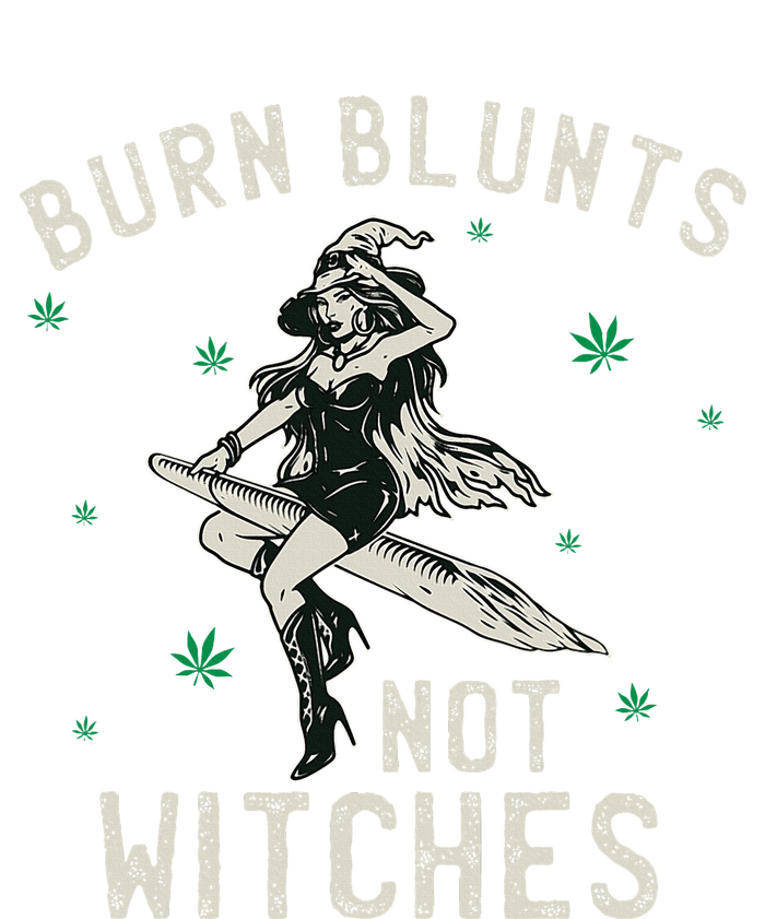 Burn Blunts Not Witches Funny Marijuana Weed Smoker Stoner Cooling Performance Crew T-Shirt