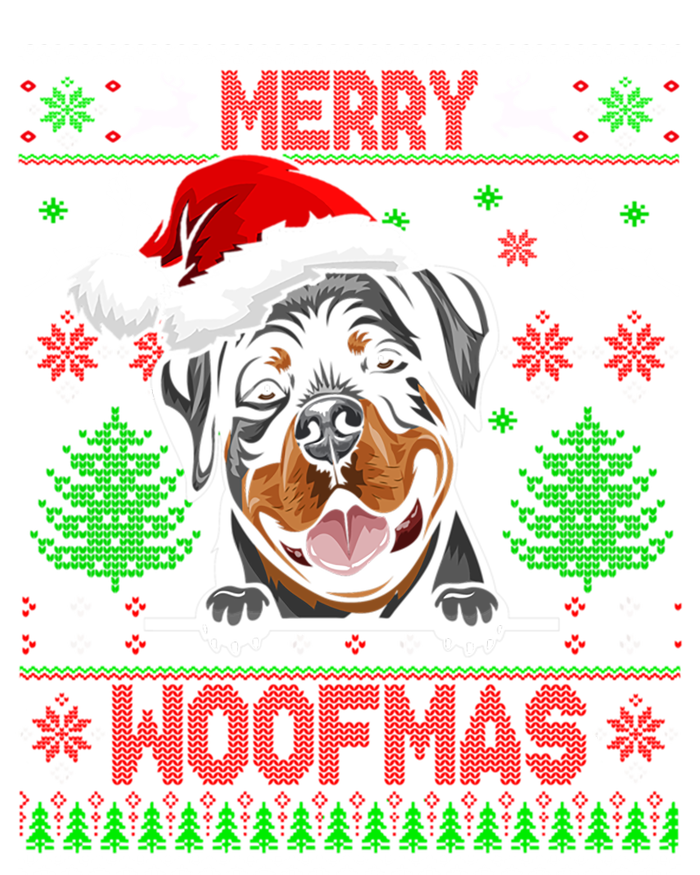 Merry Woofmas Christmas Santa Rottweiler Sweater Gift Infant Baby Jersey Bodysuit