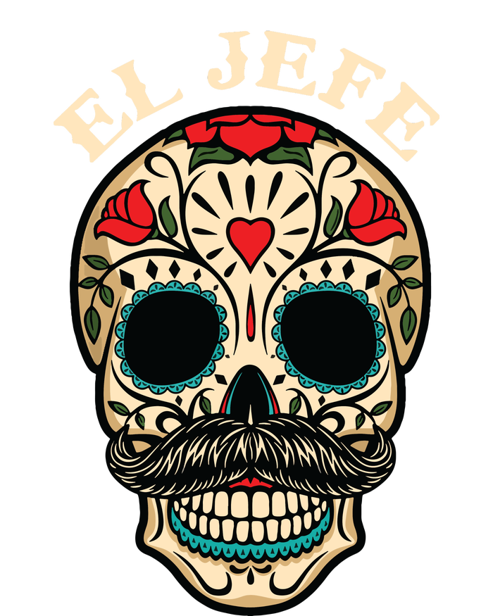 Day Of The Dead Mexico El Jefe Boss Sugar Skull Halloween T-Shirt