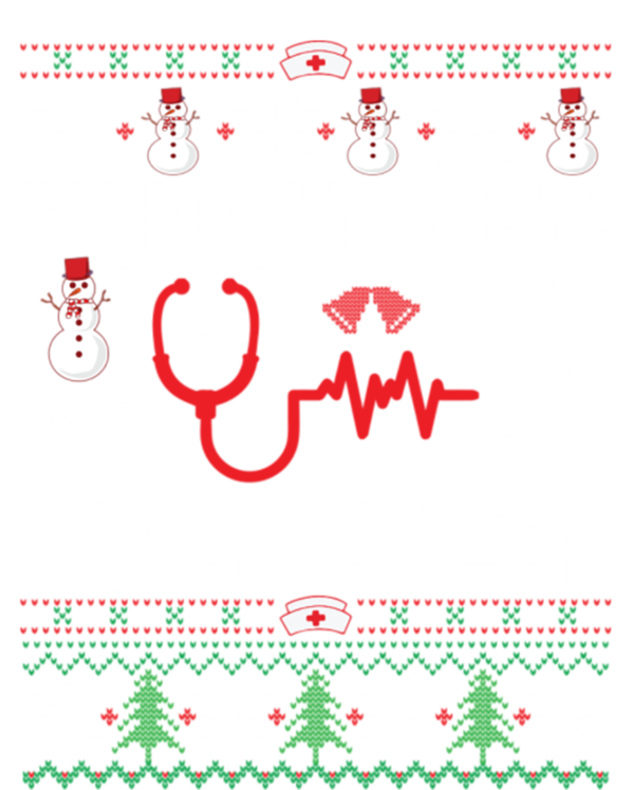 IM Not Tachy Funny Nurse Ugly Christmas Sweaters Meaningful Gift Stripe Pom Pom Beanie