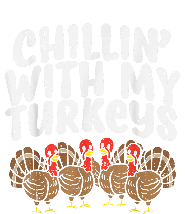 Chillin With My Turkeys Thanksgiving Family Kids Gift Mesh Reversible Basketball Jersey Tank