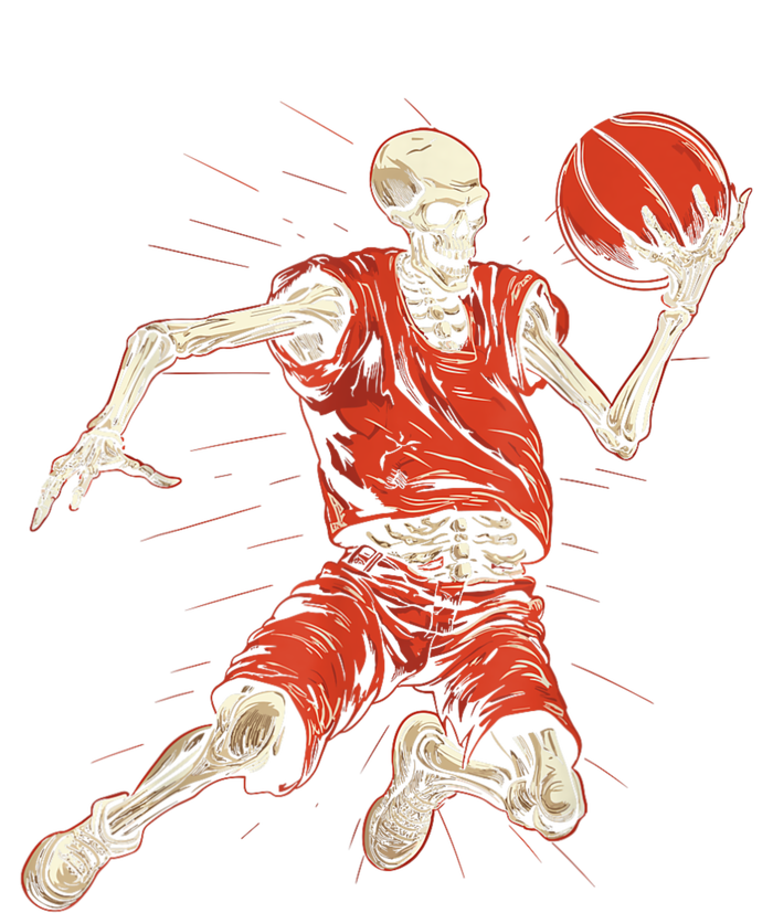 Spooky Basketball Player Skeleton Halloween Premium Crewneck Sweatshirt