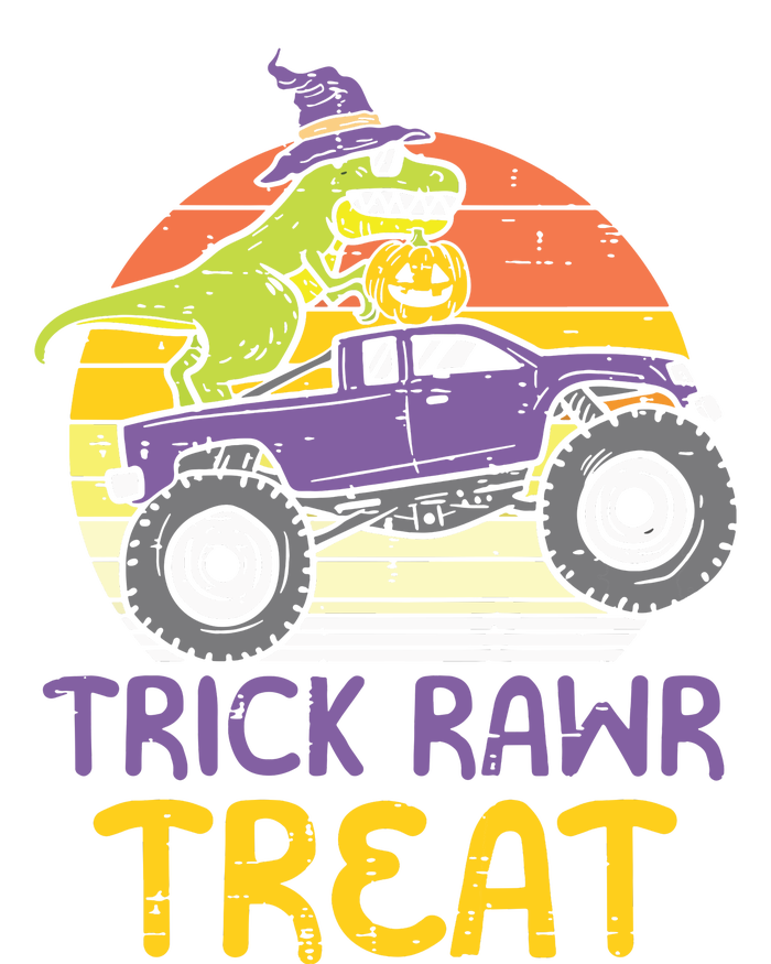 Kids Trick Rawr Treat Dinosaur Monster Truck Halloween Boy Kids T-Shirt