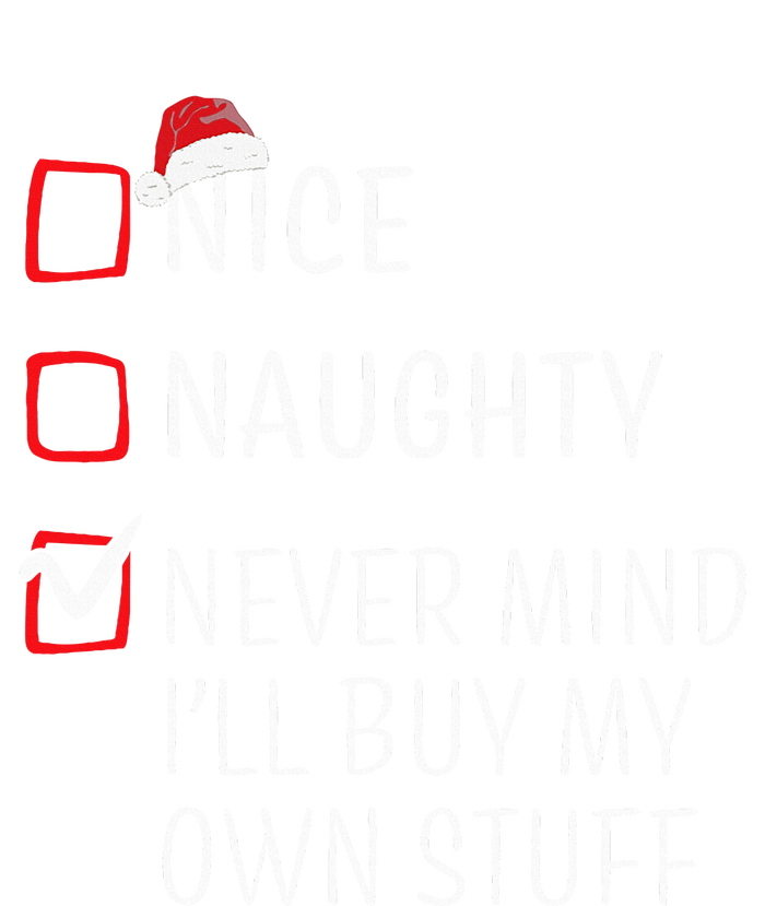 Funny Naughty Nice Christmas Family Pajama Tank Top