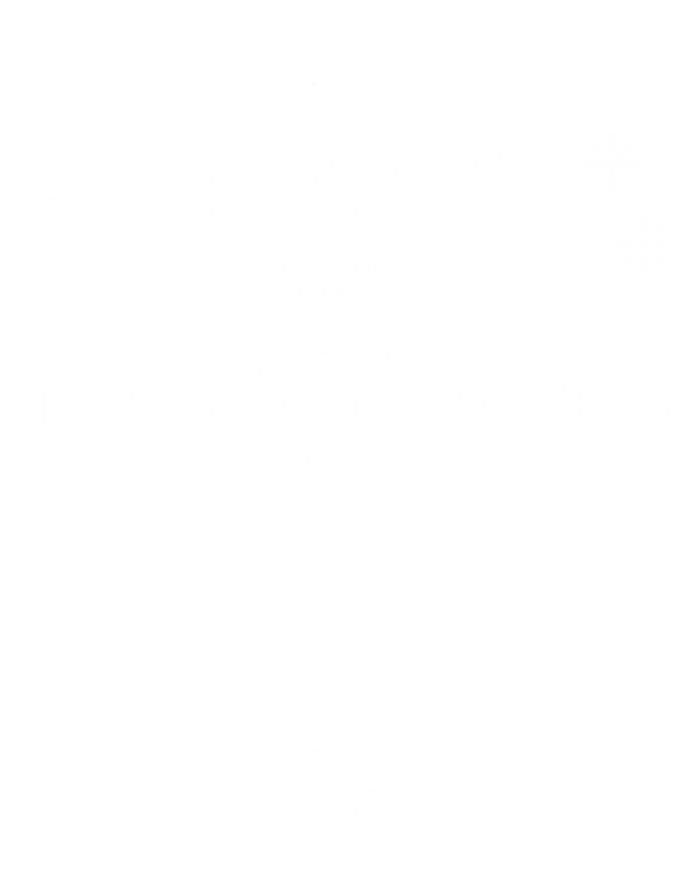 Merry And Pregnant Feet Christmas Pregnancy Reval Lover Cool Gift Full-Length Apron With Pockets