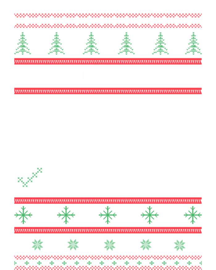 Naught Nice Lesbian Pride Funny Ugly Christmas Theme Party Gift Sweatshirt Cinch Pack Bag