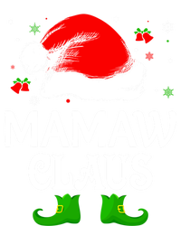 Santa Hat Mamaw Claus Elf Funny Ugly Christmas Sweater Gift Women's V-Neck T-Shirt