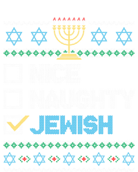 Nice Naughty Jewish Ugly Christmas Sweater Funny Hanukkah Gift Baby Bodysuit