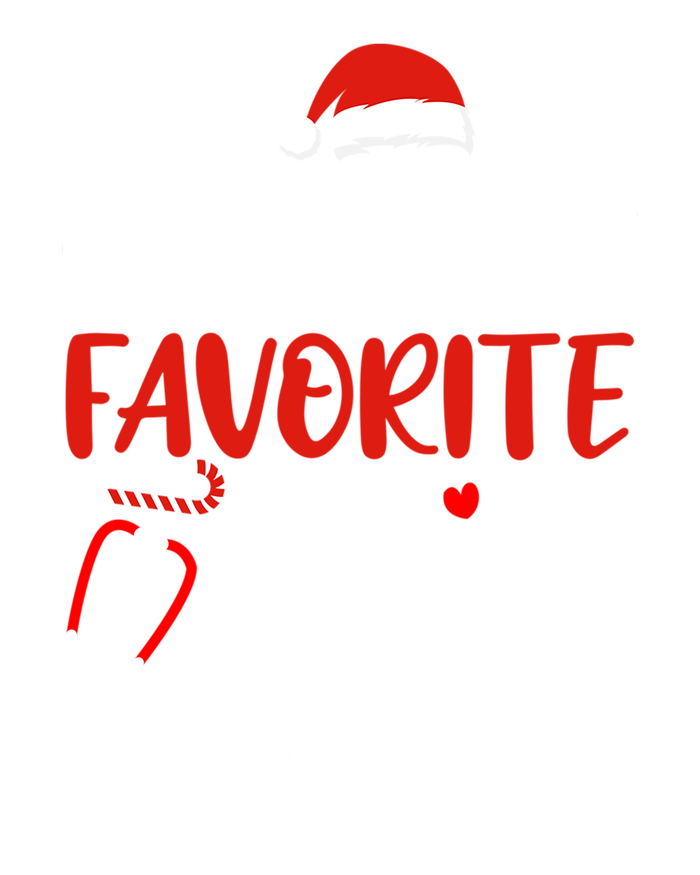 SantaS Favorite Er Nurse Gift Funny Christmas Nurse Funny Gift Women's Flannel Pajama Set