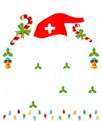 SantaS Favorite Er Nurse Great Gift Funny Christmas Pajama Funny Gift T-Shirt