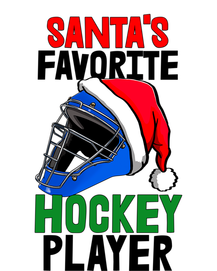 SantaS Favorite Hockey Player Funny Baseball Game Gift T-Shirt