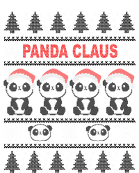 Panda In Santa Hat Funny Ugly Christmas Panda Claus Great Gift Ladies Essential Flowy Tank