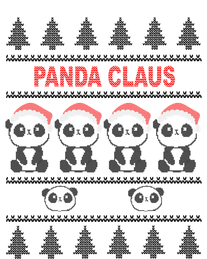 Panda In Santa Hat Funny Ugly Christmas Panda Claus Great Gift Ladies Essential Flowy Tank