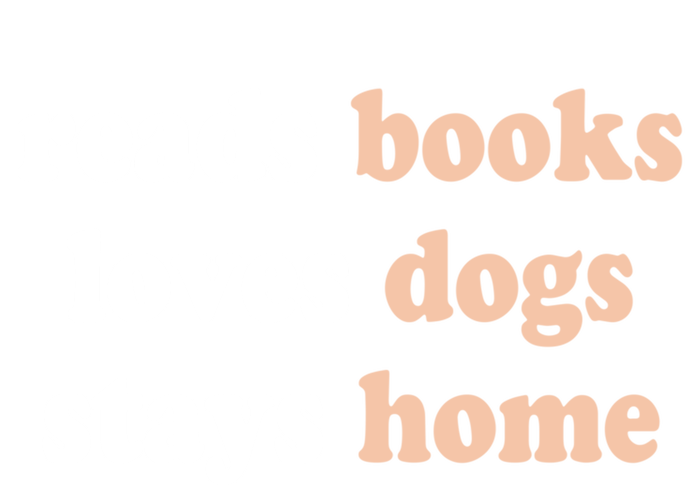 Reads Books Loves Dogs Stays Home Funny Lover Quote Gift Meaningful Gift Stripe Pom Pom Beanie